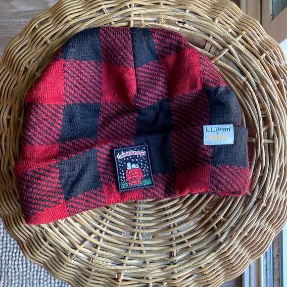 Kids' L.L.Bean X Peanuts Print Beanie - Picture 1 of 5